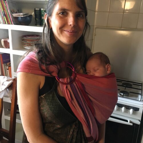 Nouveau né, Jeune maman, Portage physiologique, Post partum